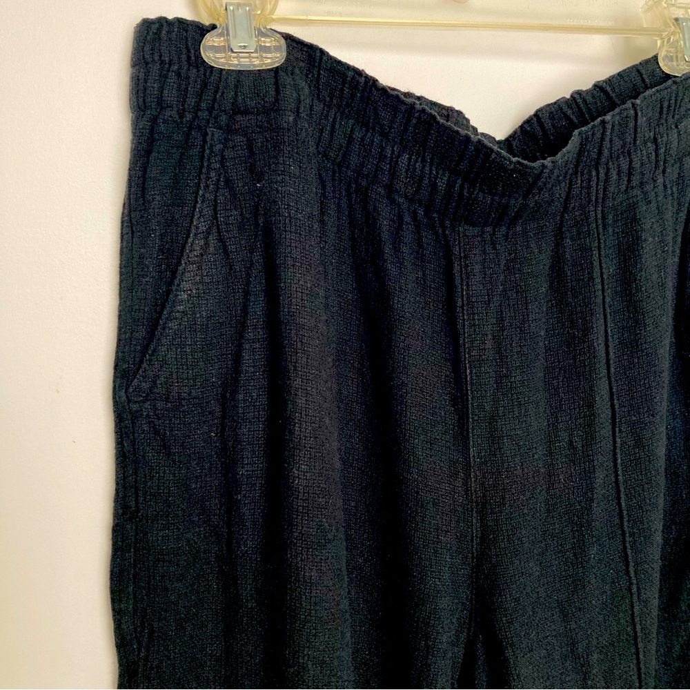 Madewell Breezewoven Pull On High Rise Loose Linen Blend Ankle Pants Size Large - Picture 3 of 8